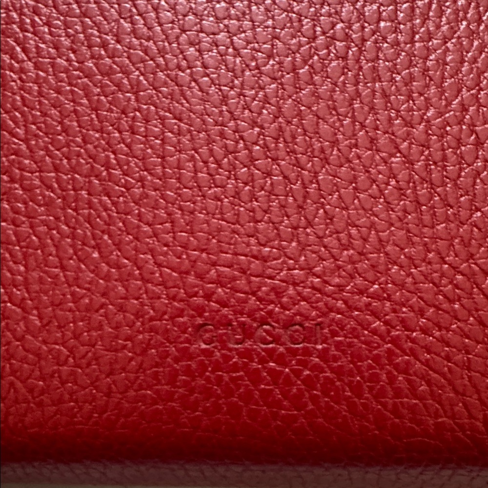 Gucci Dionysus Red leather Wallet on chain /WOC - Picture 6 of 12